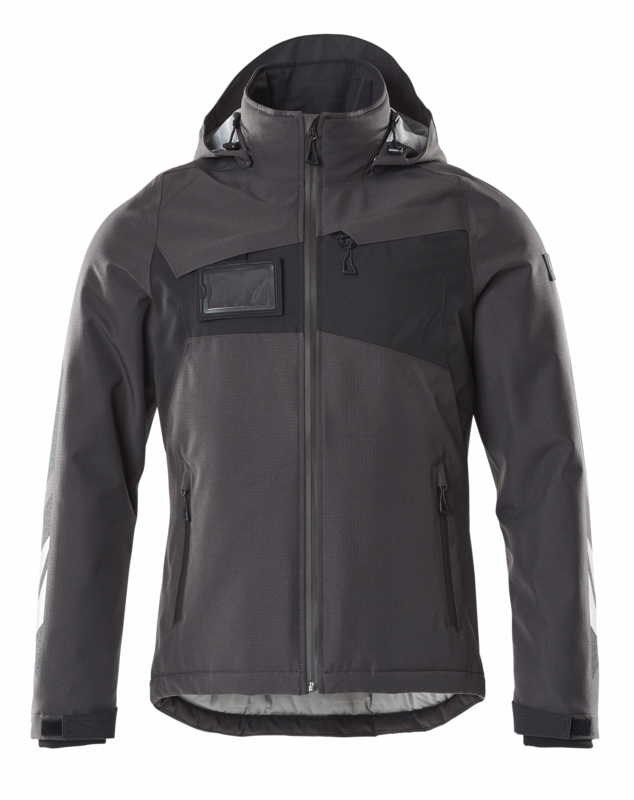 Vinterjakke 18335 mørk antracit/sort, str. 2XL