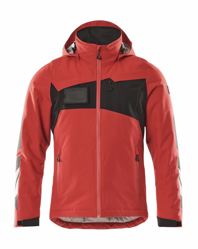 Vinterjakke 18335 signalrød/sort, str. 4XL