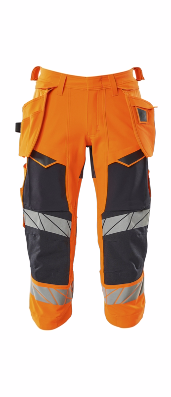 Knickers 19049 Hi-vis orange/mørk marine, str. C47