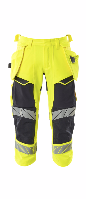 Knickers 19049 Hi-vis gul/mørk marine, str. C50