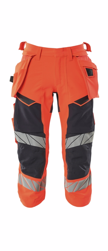Knickers 19049 Hi-viz rød/mørk marine, str. C48