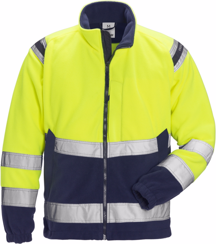 Fleece jakke Hi-Vis 119625 Gul/marine, str. XL