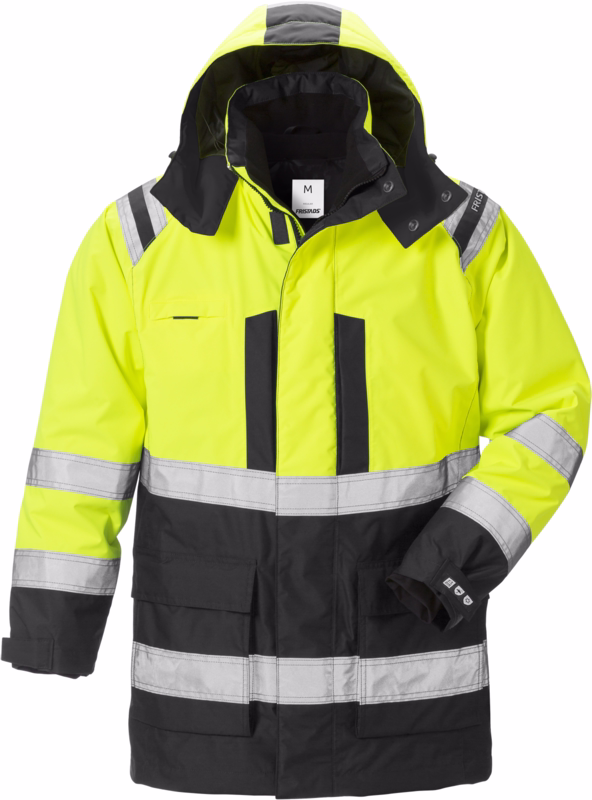 Arbejdsjakke 3-i-1 Hi-Vis 119628 Gul/sort, str. 2XL