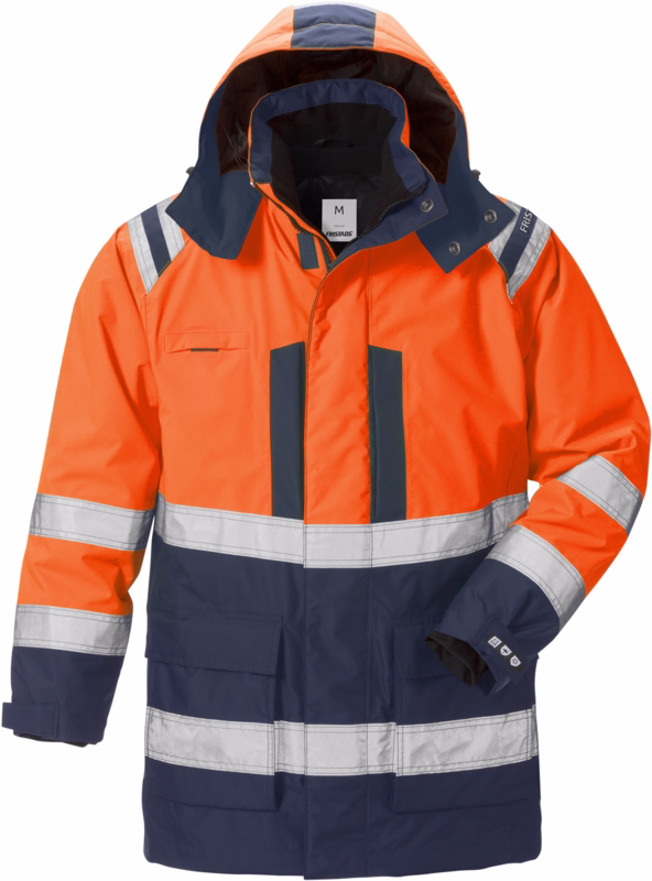 Arbejdsjakke 3-i-1 Hi-Vis 119628 Orange/marine, str. XL