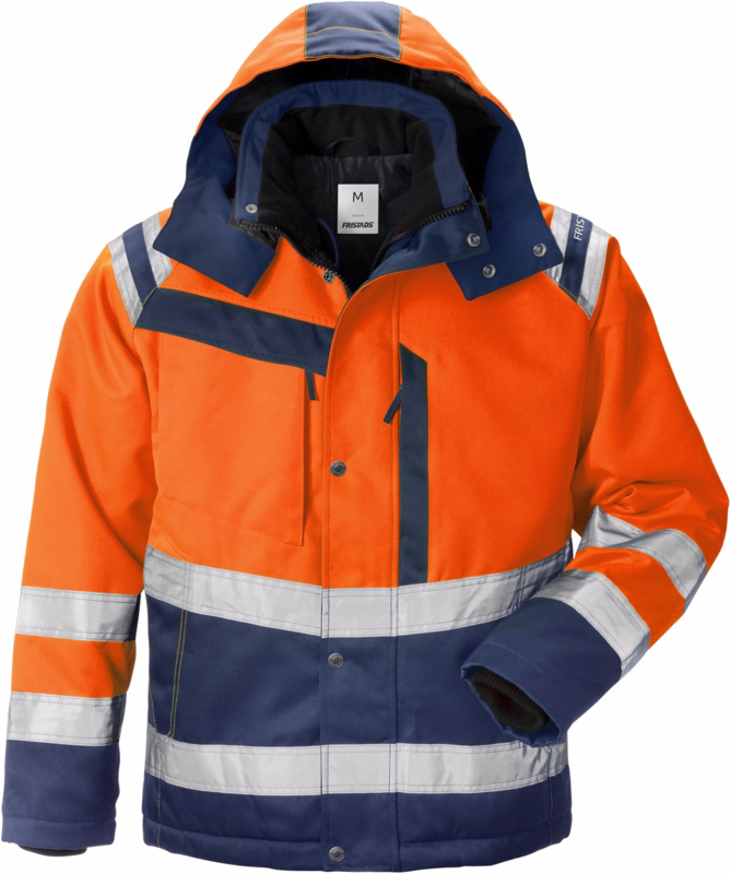 Vinterjakke Hi-Vis 119630 Orange/marine, str. 3XL