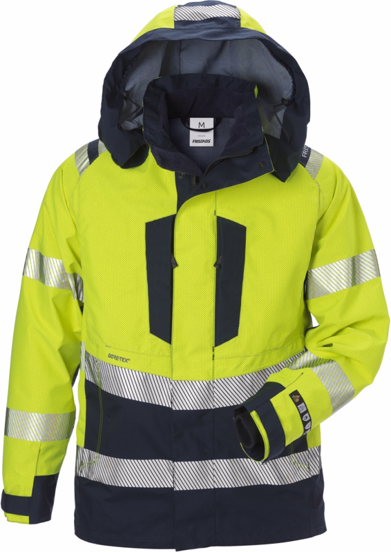 Arbejdsjakke Hi-Vis 125617 Gul/marine, str. L