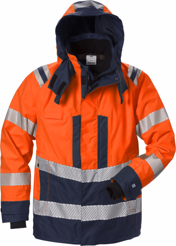 Arbejdsjakke Hi-Vis 127666 Orange/marine, str. XS