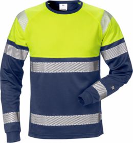 Fristads - T-shirt L/Æ Hi-Vis 129513 Gul/marine