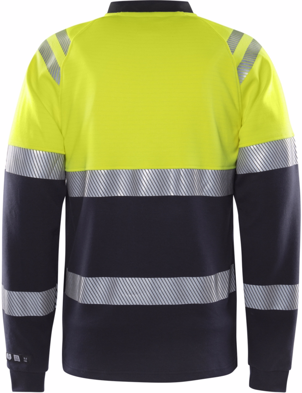T-shirt Hi-Vis 133268 gul/marine, str. S