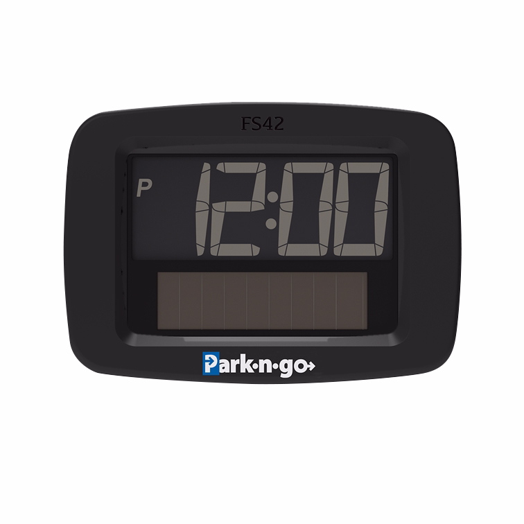 Parkeringsskive elektronisk m/solcellepanel