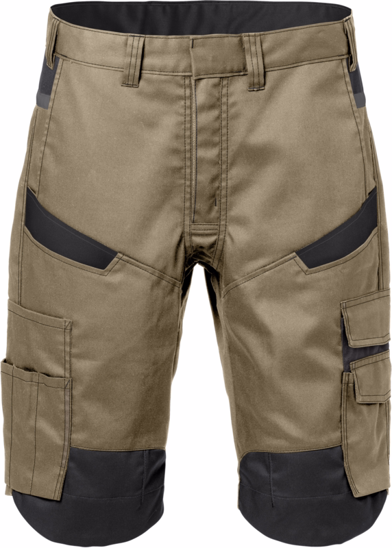 Arbejdsshorts 129530 Khaki/sort, str. C60
