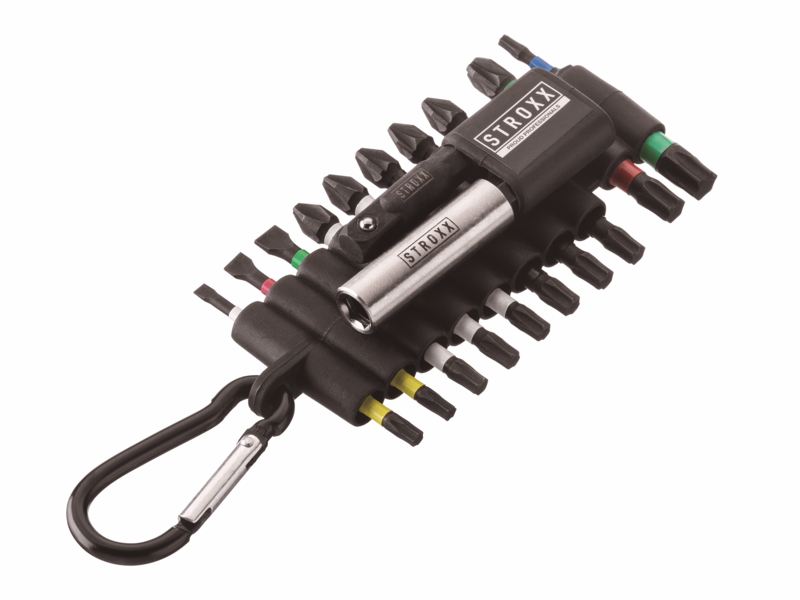 Bitssæt slagfast m/clips, 22 dele