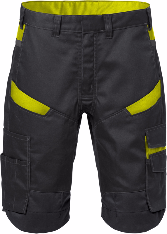 Arbejdsshorts 129530 Sort/Hi-vis gul, str. C44