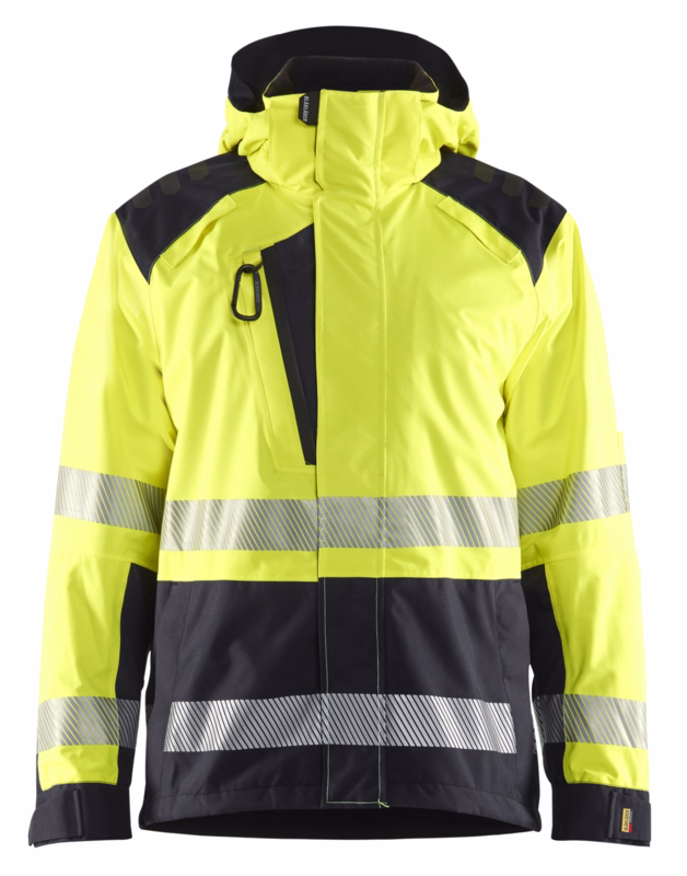 Skaljakke Hi-vis 4435 Gul/sort, str. S