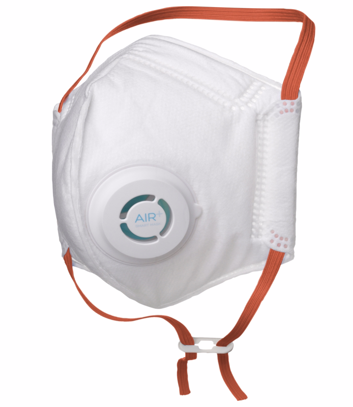 Støvmaske AIR+ FFP2 m/ventil á 10 stk.
