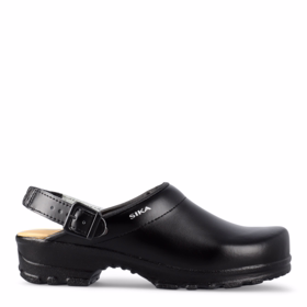 Sika footwear - Træsko m/hælrem 8185 Sort