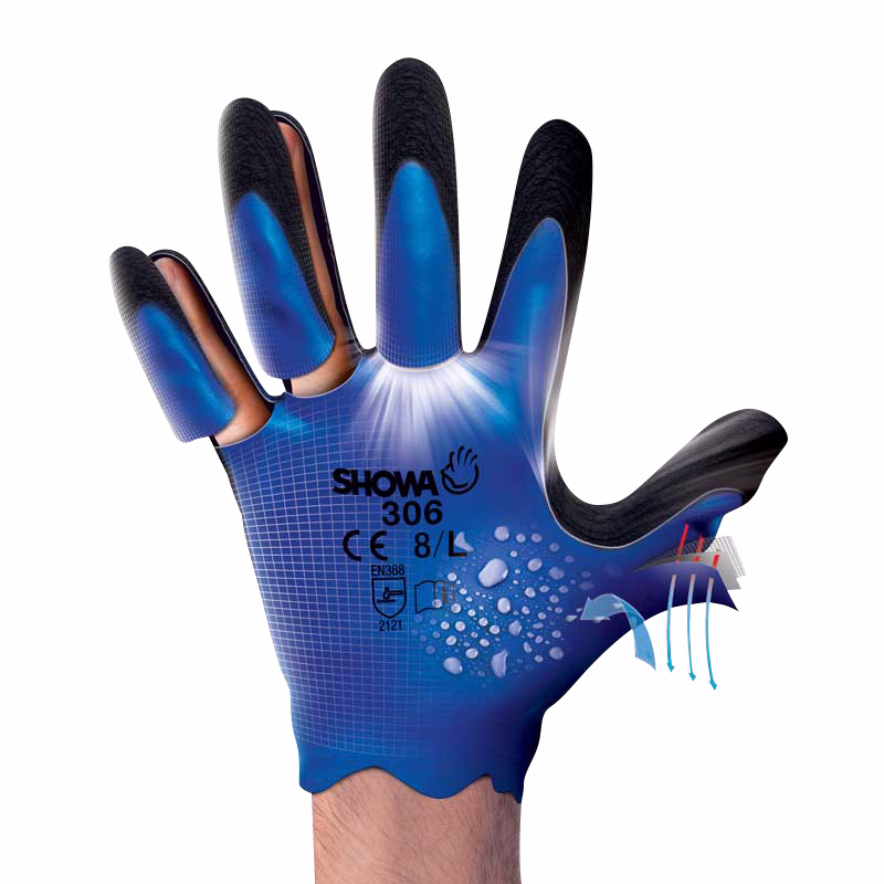 Handske Dual latex str. xl (9)