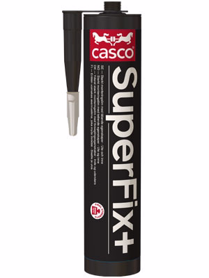 Montagelim Superfix sort 300 ml