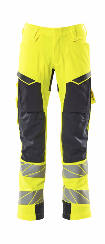 Arbejdsbuks 19079 Hi-vis gul/mørk marine, str. 82C47