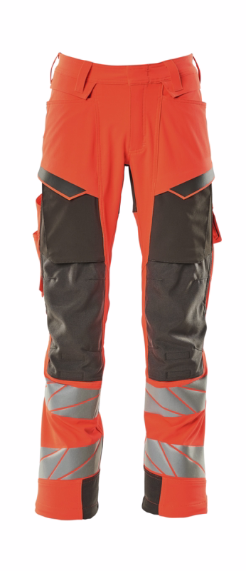 Arbejdsbuks 19079 Hi-viz rød/mørk antracit, str. 76C50