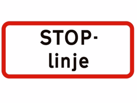  - Undertavle UA "Stoplinie" 30x70 cm
