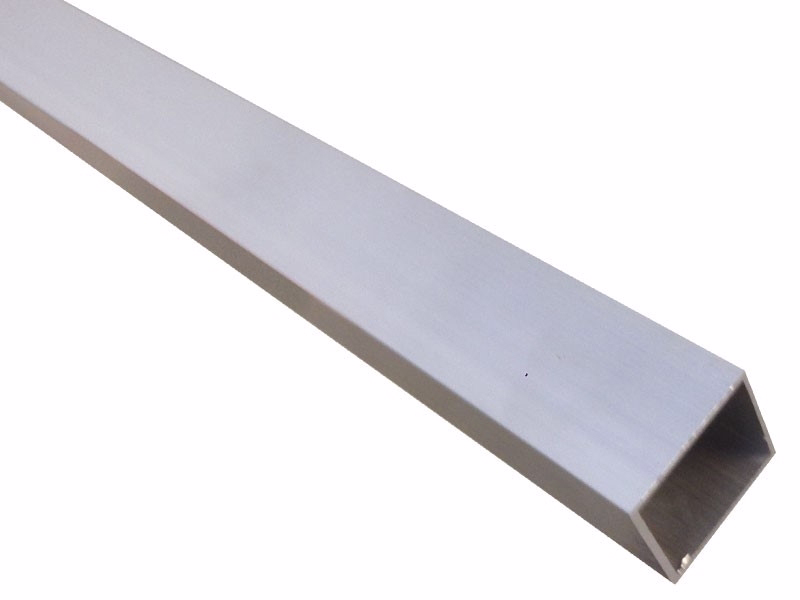 Firkantrør Alu, 2,5 mtr.