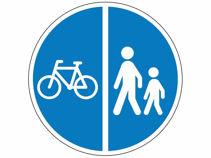 Påbudstavle D26.2 Cykelsti/gangsti