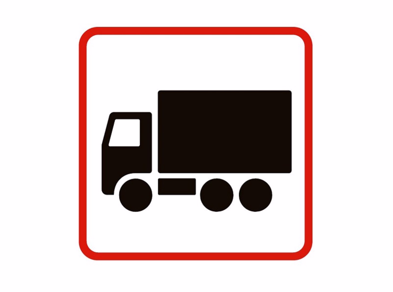 Undertavle U4.1 "Lastbil" 50x50 cm