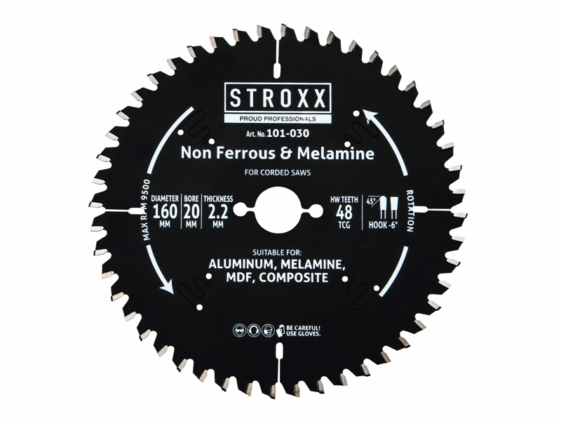 Rundsavklinge Ø160x2,2x20mm Z48NEG Laminat