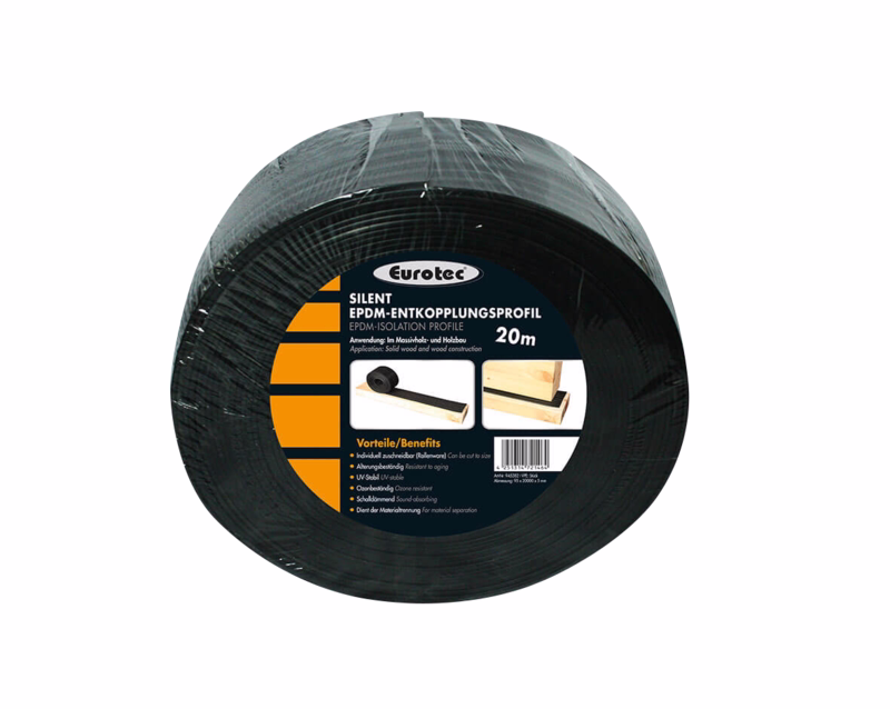 Lyddæmpningsprofil EPDM 95x5mm 20m