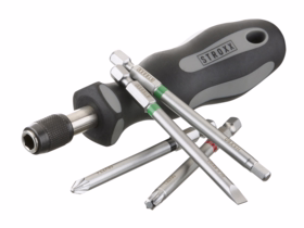 STROXX - Bitsskruetrækkersæt 89mm, 17 dele