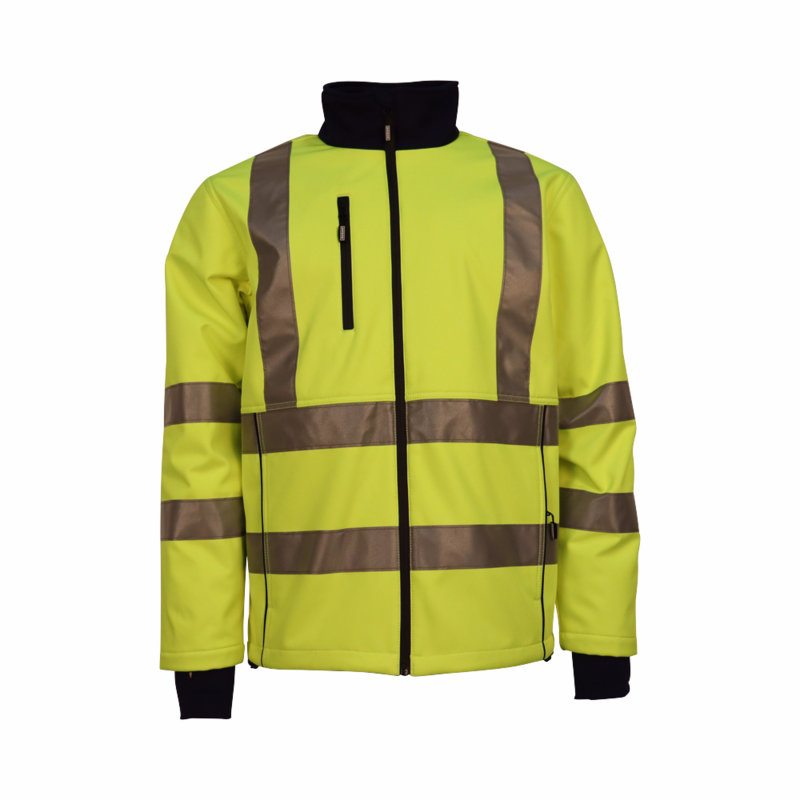 Softshell jakke Hi-vis Recycle 020162 Gul, str. 3XL