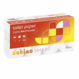 ICM - Toiletpapir 2-lags, pk á 8 ruller