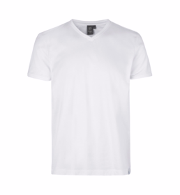 ID Identity - T-shirt V-hals 0372 Hvid