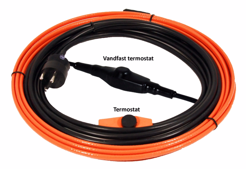 Varmekabel DVU-1 m m/stik og termostat