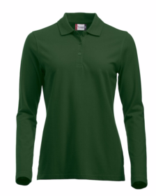 Clique - Poloshirt L/Æ Dame 028247 Flaskegrøn
