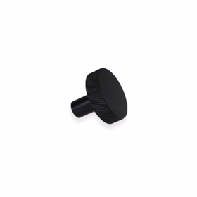  - Møbelknop sort Ø30x25mm