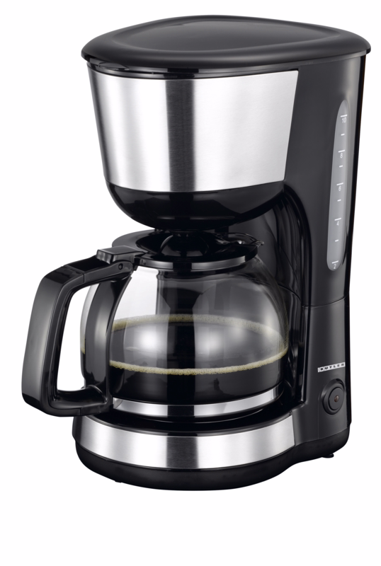 Kaffemaskine 1000W Sort/stål 1,25L