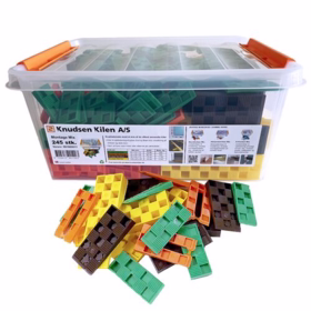 Knudsen kilen - Opklodsningskiler Montagemix plastboks 245 stk