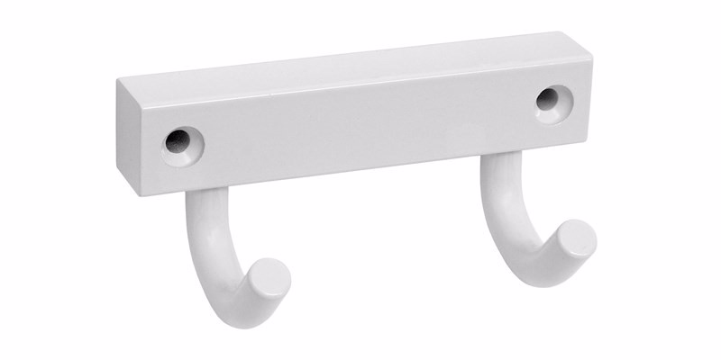 Frakkekrog Presto FH942 hvid m/2 kroge