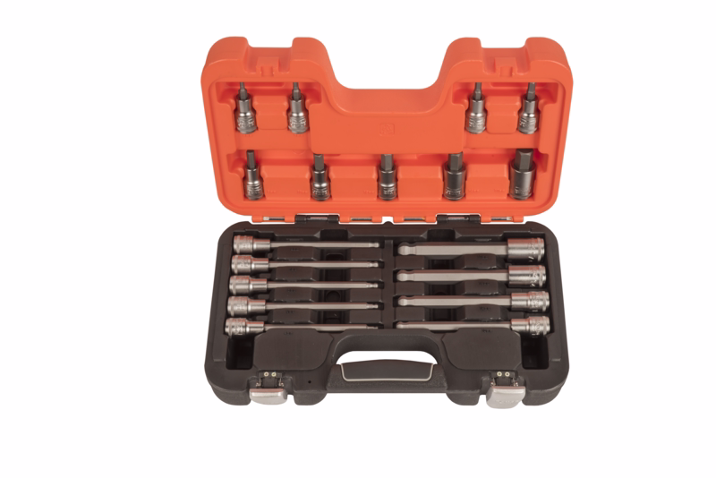 Bits-toppesæt S18HEX 1/2" Unbrako 18 dele
