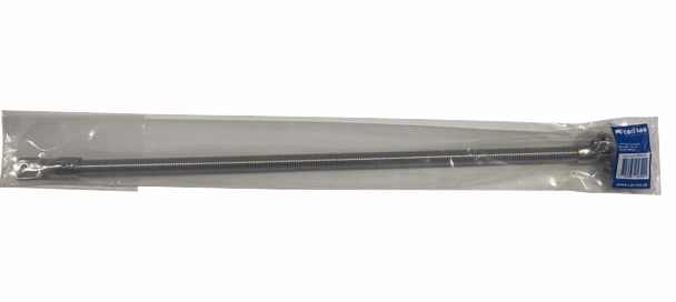 Karmoverføring - løs fjeder. Rustfri 304 stål. 462mm