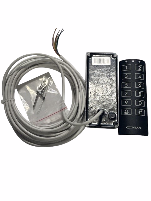 Tastatur CT1000 m/2,5 mtr. Ledning, label og skruer, sort