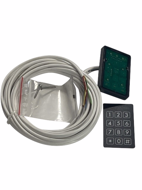 Tastatur CM1000 kode, kort, 2,5m ledning + ramme, sort