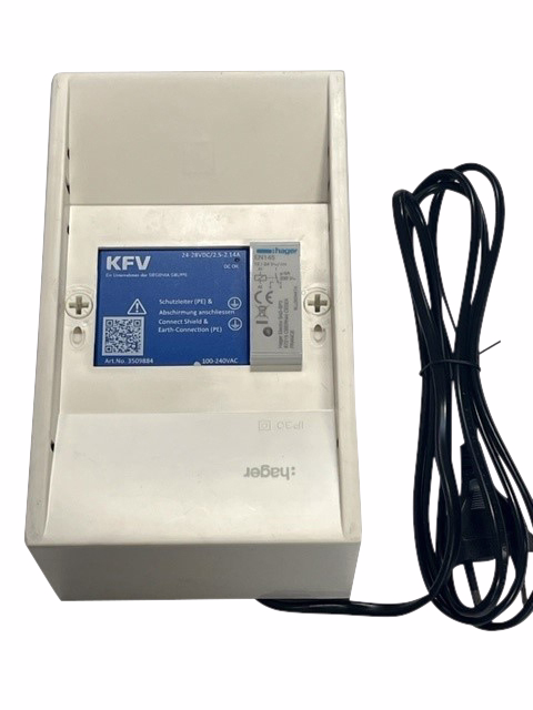 Transformer t/Genius/AS3600 24V DC m/Conlan box og relæ