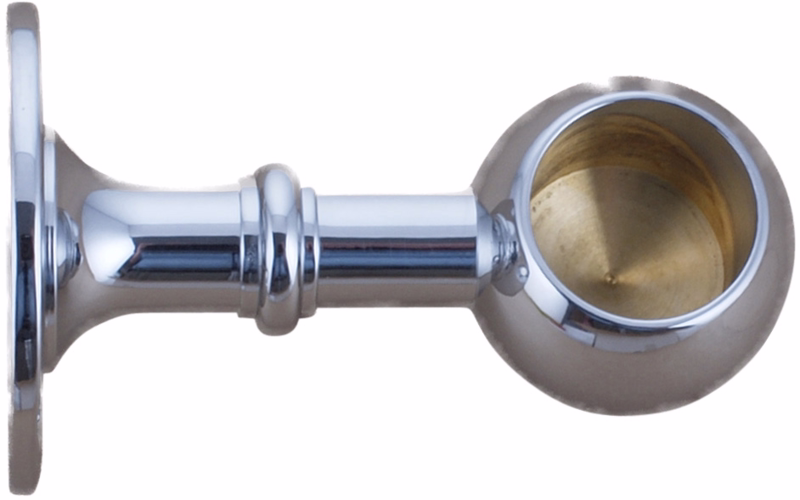 Rørholder forkromet luk 20mm á 2 stk