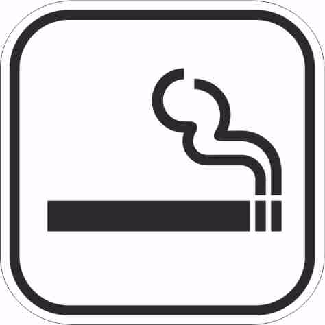 Pictogram rygning tilladt 57x57mm