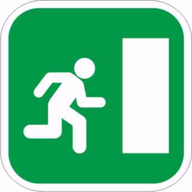   - Pictogram flugtvej højre