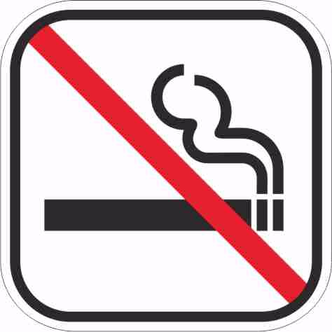 Pictogram rygning forbudt 57x57mm