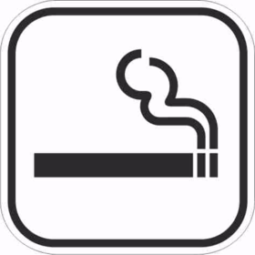   - Pictogram rygning tilladt